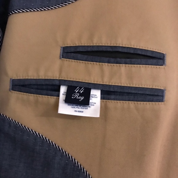 Lands End Summer Weight Khaki Jacket - Crisp and Clean - Picture 3 of 3